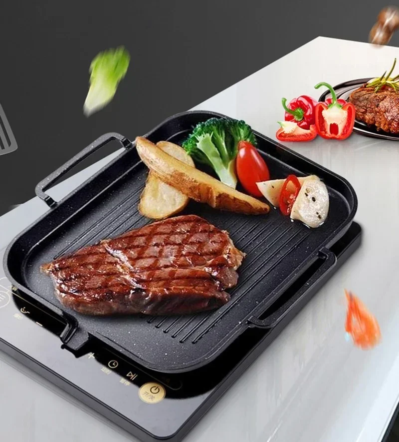 Aluminum Frying Pan Non-stick  - Korean Bbq Grill のレビューと価格
