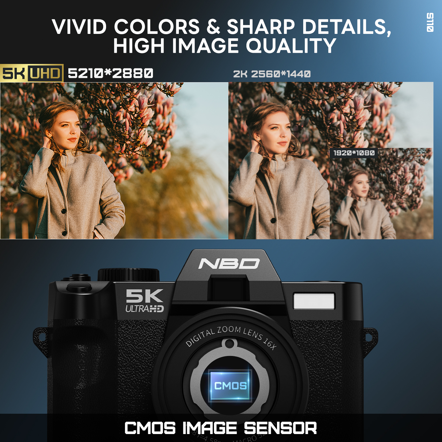 NBD 5K&48MP Digital Camera wit - Korean Lifestyle Vlogs のレビューと価格