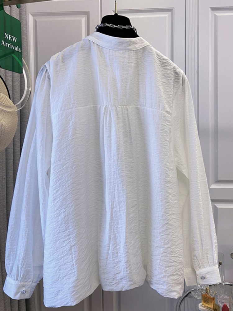 Oversize Spring Lace Round Nec - Korean Lifestyle のレビューと価格