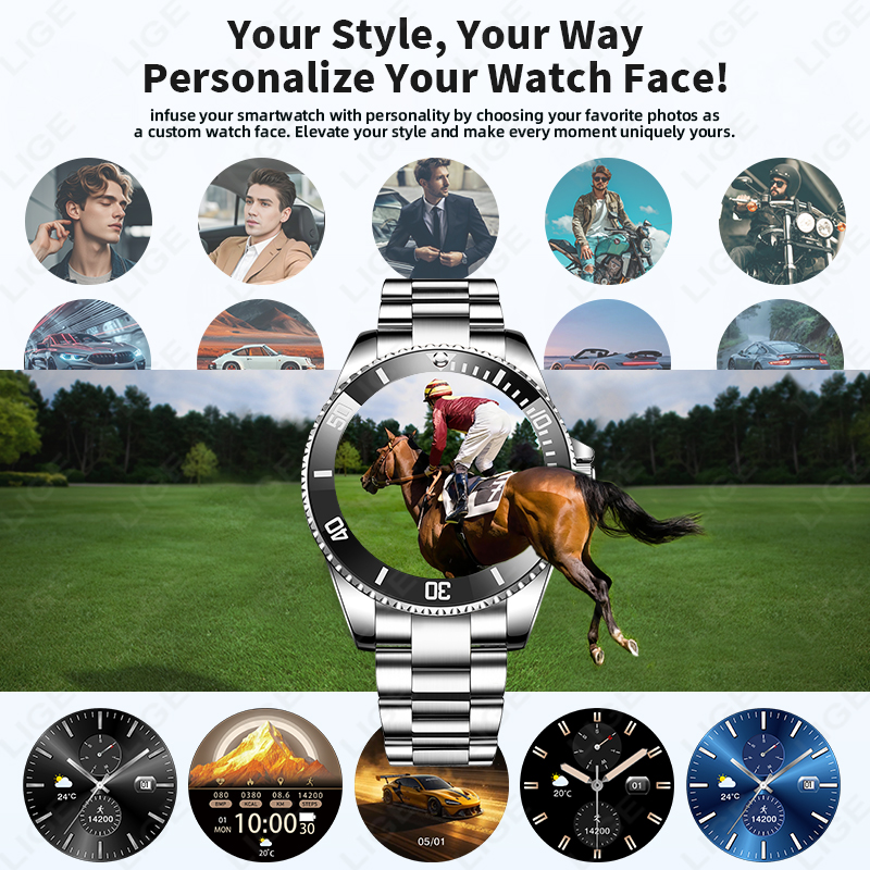 LIGE New Style Luxury Smart Wa - Korean Men Lifestyle のレビューと価格
