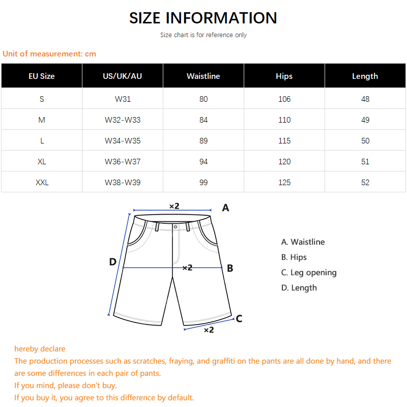 Hip-Hop Streetwear Men's Denim - Korean Lifestyle のレビューと価格