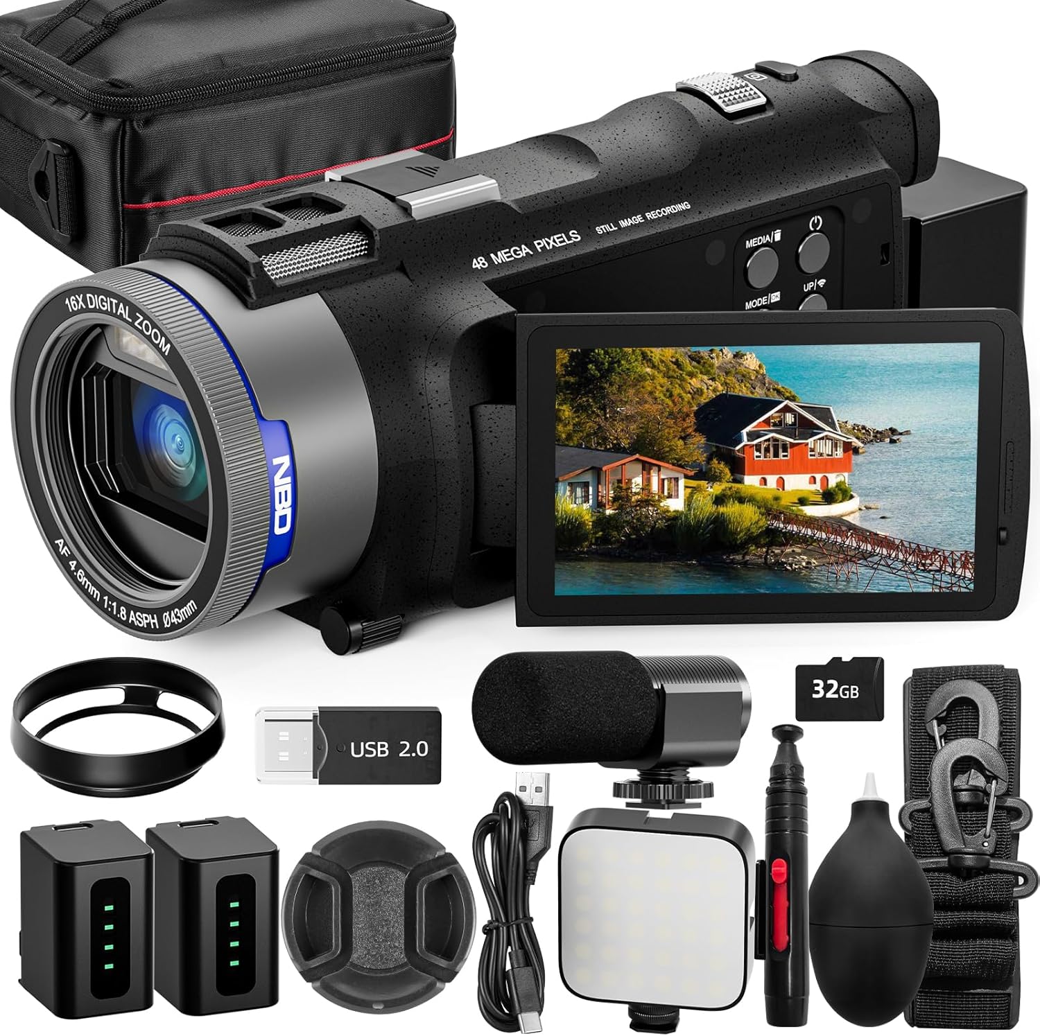 NBD 4K Camcorder Video Camera  - Korean Lifestyle Vlogs のレビューと価格