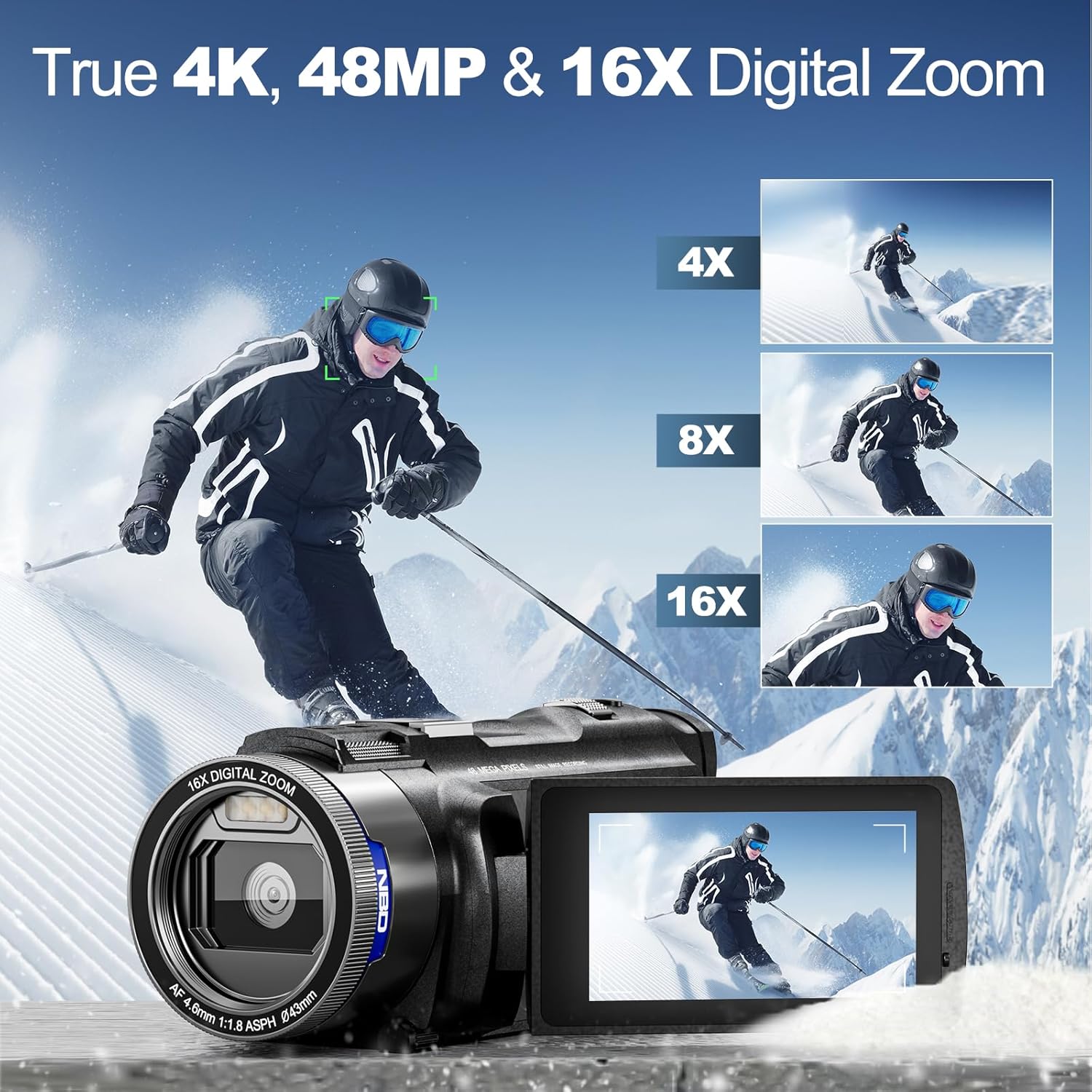 NBD 4K Camcorder Video Camera  - Korean Lifestyle Vlogs のレビューと価格