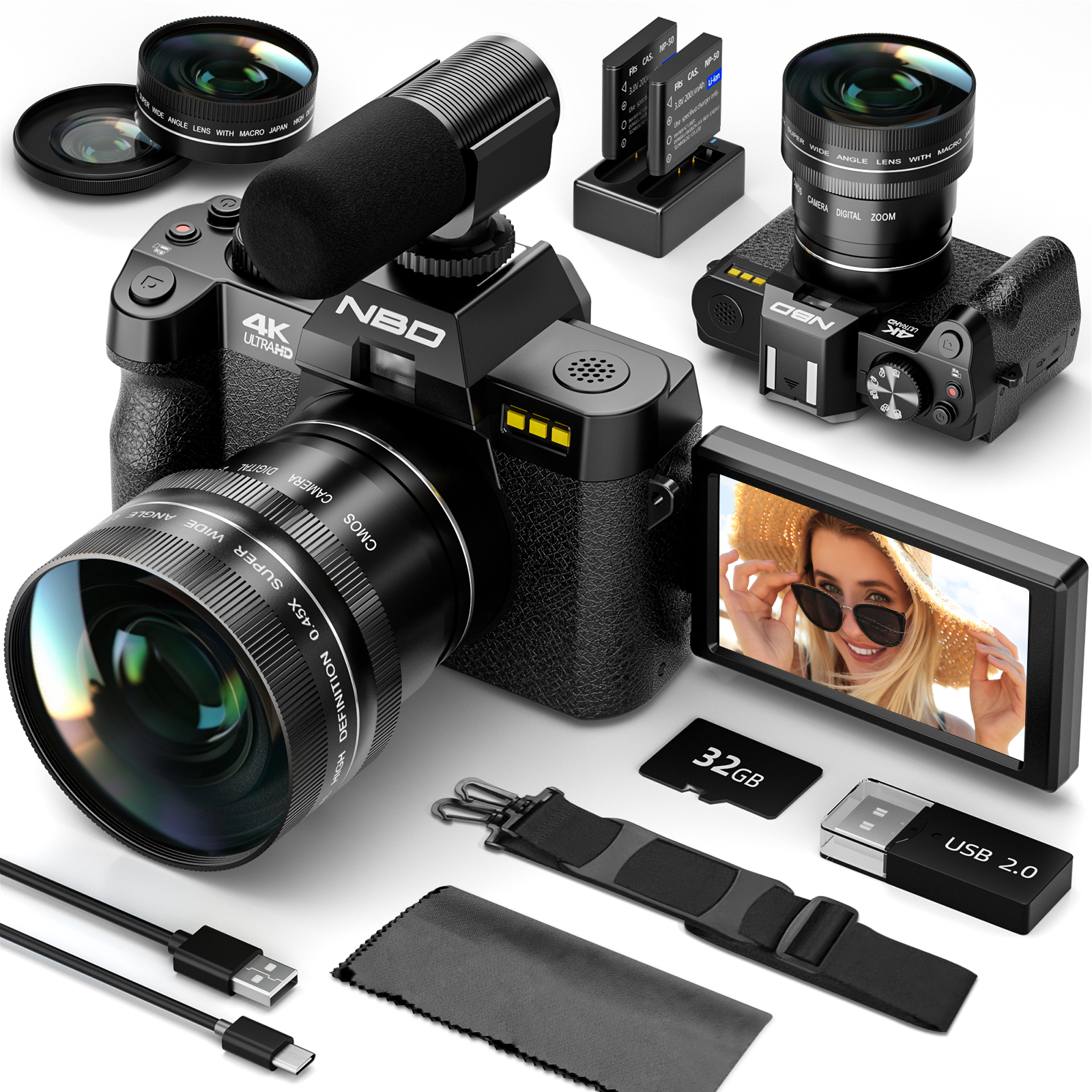NBD 48MP 4K Digital Camera S10 - Korean Lifestyle Vlogs のレビューと価格