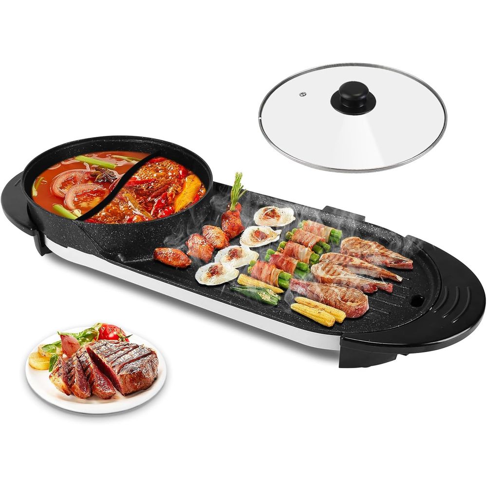 Hot Pot Electric with Grill, 2 - Korean Bbq Grill のレビューと価格