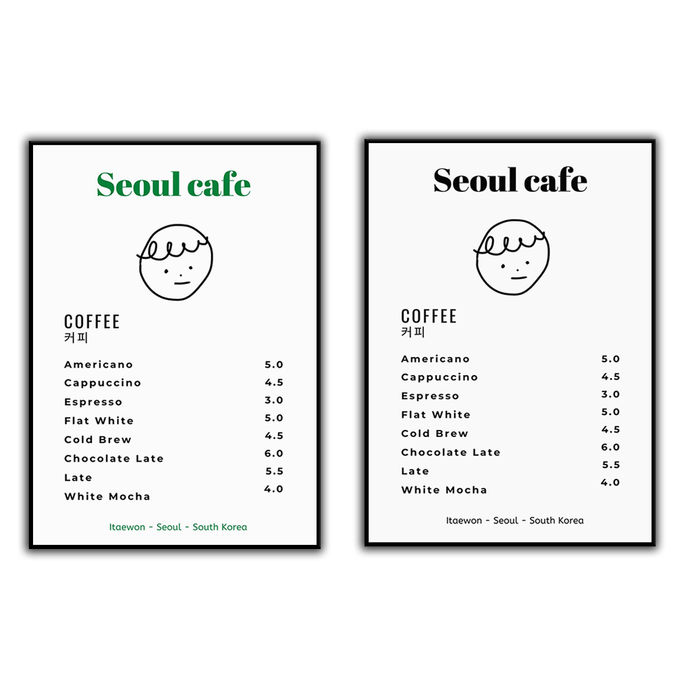 Seoul Cafe Print Wall Art Prin - South Korea Lifestyle のレビューと価格
