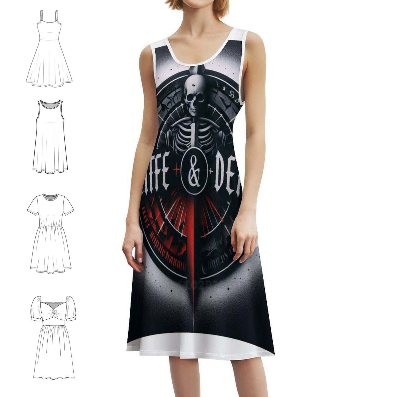 Death Korean Style Casual Dres - Korean Lifestyle のレビューと価格