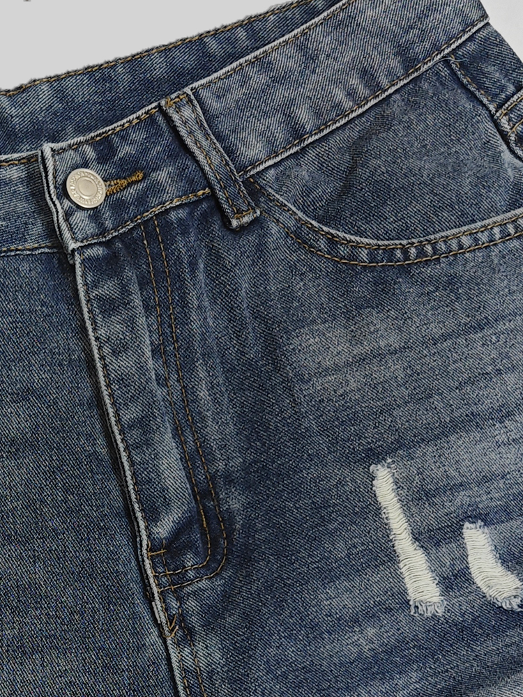 Light Blue Denim Shorts Men's  - Korean Lifestyle のレビューと価格