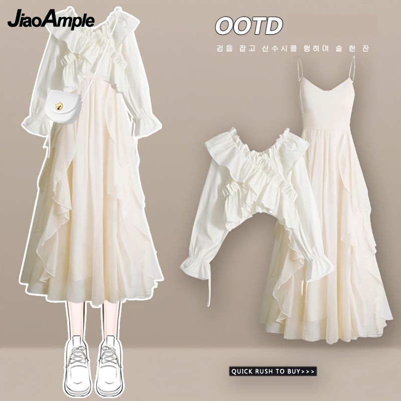 Women's Dress Set 2025 Spring  - Korean Lifestyle のレビューと価格