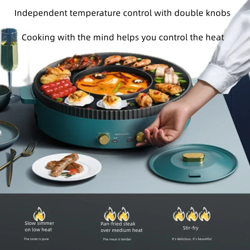220v Home 1700W Hot Pot Electr - Korean Bbq Grill のレビューと価格