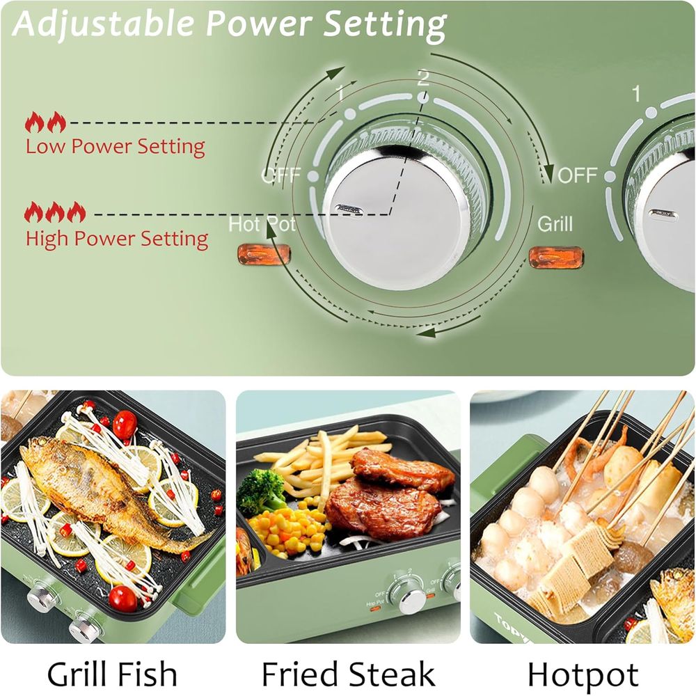 Hot Pot Electric with Grill, 2 - Korean Bbq Grill のレビューと価格